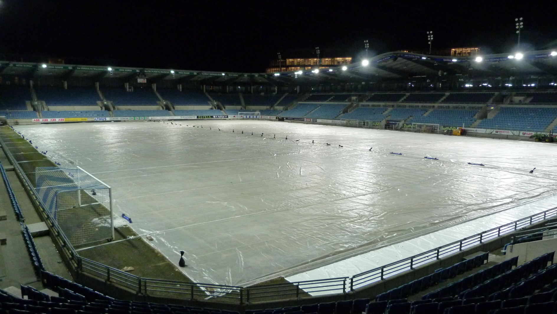 Viking Stadium Covered by Matchsaver Automated covers