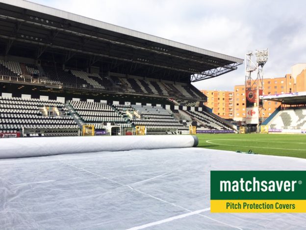 New Matchsaver pitch covers delivered to Belgium – Sporting Charleroi