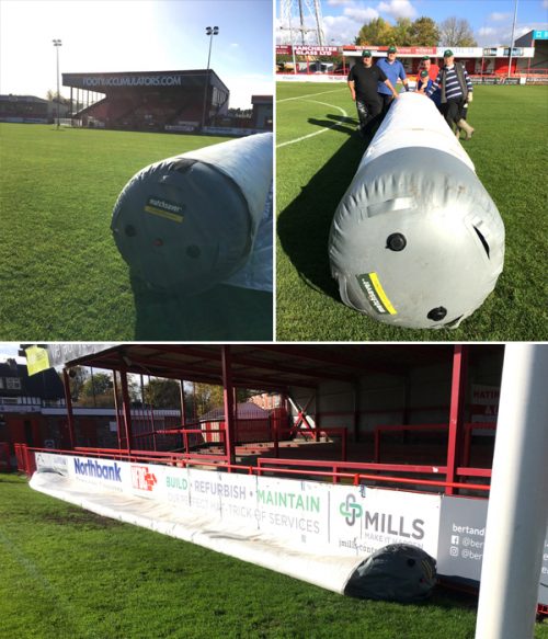 Altrincham FC prepare for winter with Matchsaver Pitch Covers