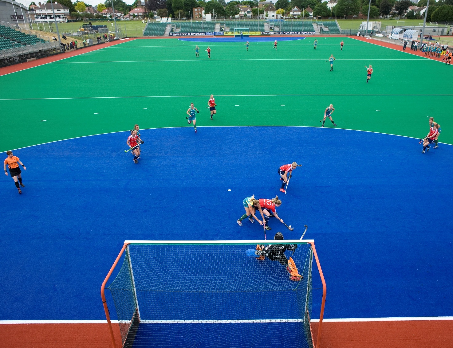 Hockey pitch protection with Matchsaver