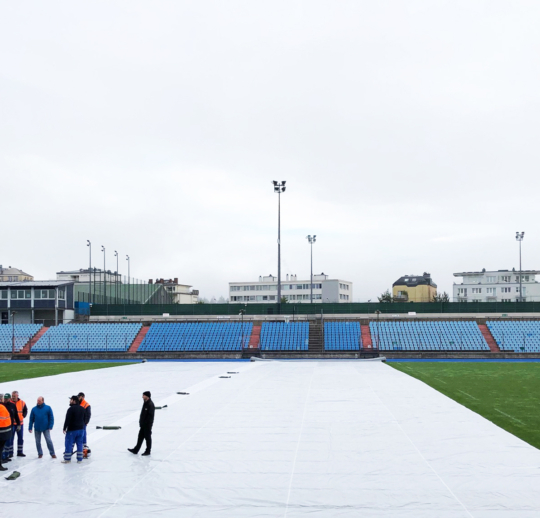 Matchsaver Football Pitch Covers at Dudelange in Luxembourg