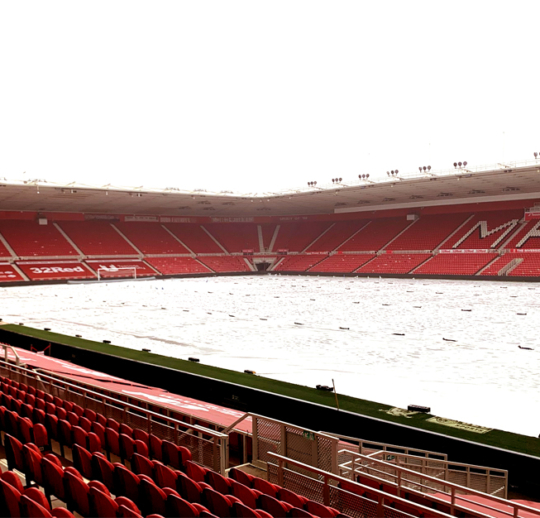 Matchsaver Air Roller Covers deployed at Middlesbrough FC