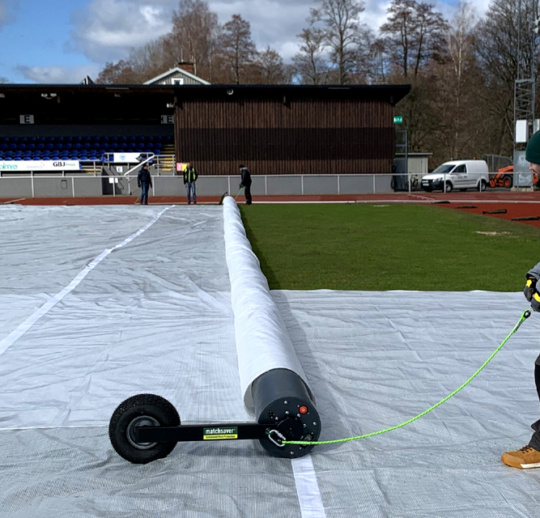 Matchsaver Automated Pitch Covers at Varnamo