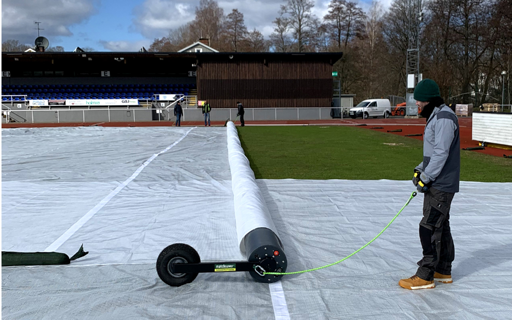 Matchsaver Automated Pitch Covers at Varnamo
